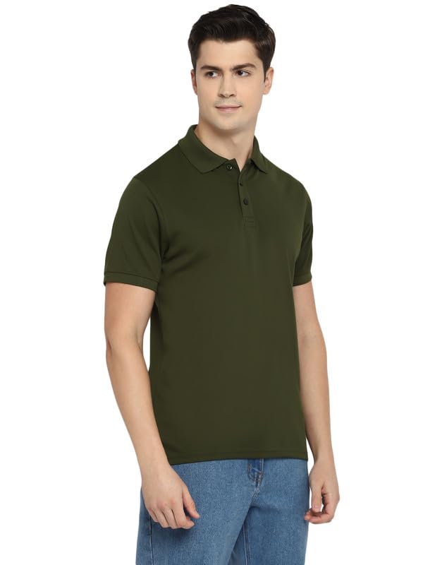 Image of Southern Alps Polo Collar T-Shirt with Moisture Wicking for Men