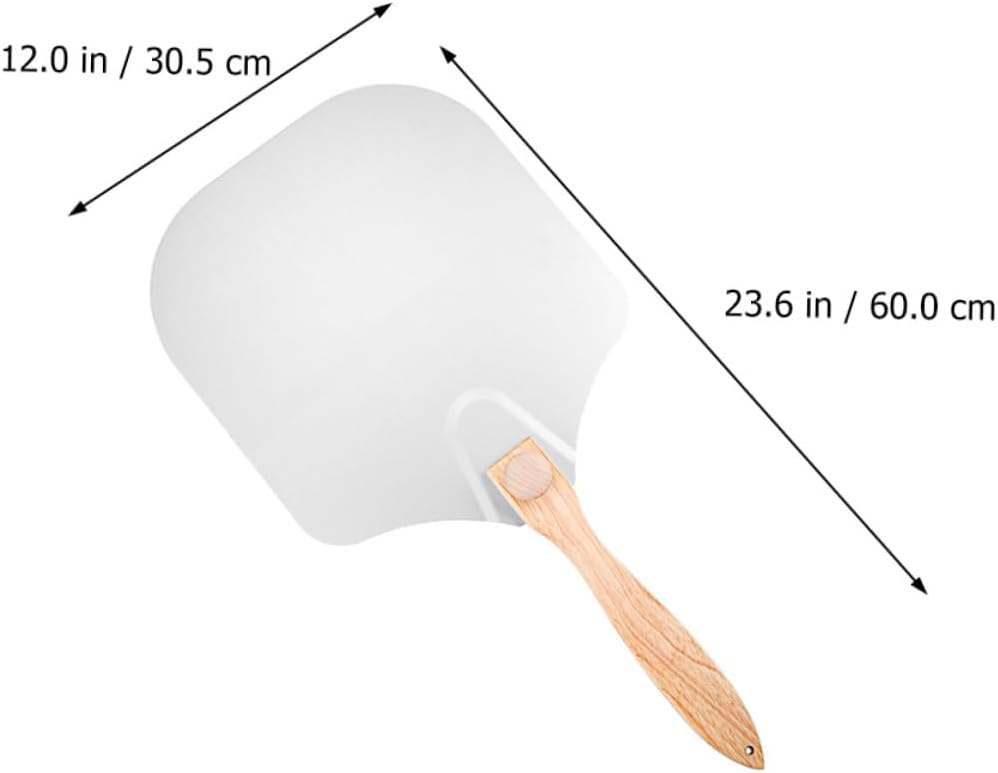 VICASKY Folding Aluminum Pizza Peel and Baking Pizza Paddle with Paper Box Home Oven for Easy Baking and Serving Random Color