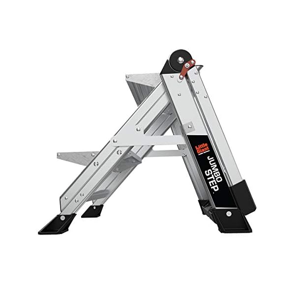 Little Giant Ladders 11902 Jumbo mit 2 Stufen, aluminiumfarben, 2 Step – Bild 10