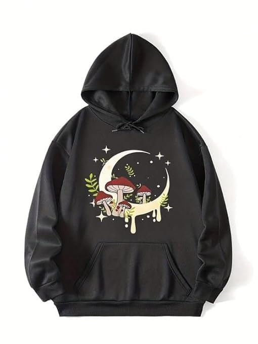 Women's Graphic Hoodie – Long Sleeve Pullover, Winter Casual Hooded Sweatshirt-image-39