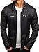 Produktbild BOLF Herren Lederjacke Kunstlederjacke Bikerjacke Übergangsjacke Steppjacke Motorradjacke Pilotenjacke Fliegerjacke Bomberjacke Kapuze Stehkragen Casual Style FEIFA Fashion 9103 Schwarz M [4D4]