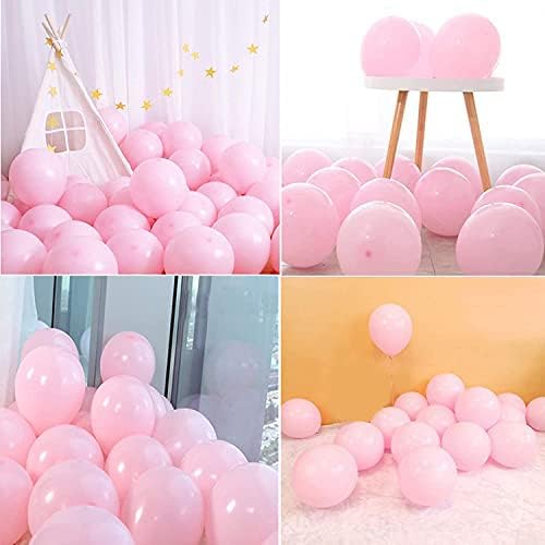 100個可愛いなマカロン風船 誕生日 色ラテックスバルーン 混合色 バルーン 12インチプレミアム 結婚式 ロマンチック 文化祭 Ballon 飾り付け風船セット プロポーズ クリスマス パーティーの飾り付け ピンク Sale開催中