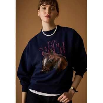 トップス THE SHINZONE HORSE SWEAT Amazon.co.jp: THE SHINZONE ホーススウェット HORSE SWEAT 紺