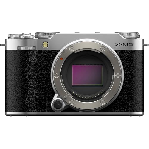 Image of Fujifilm X-M5 Mirrorless Camera Body (Silver) Bundle with Additional Accessories