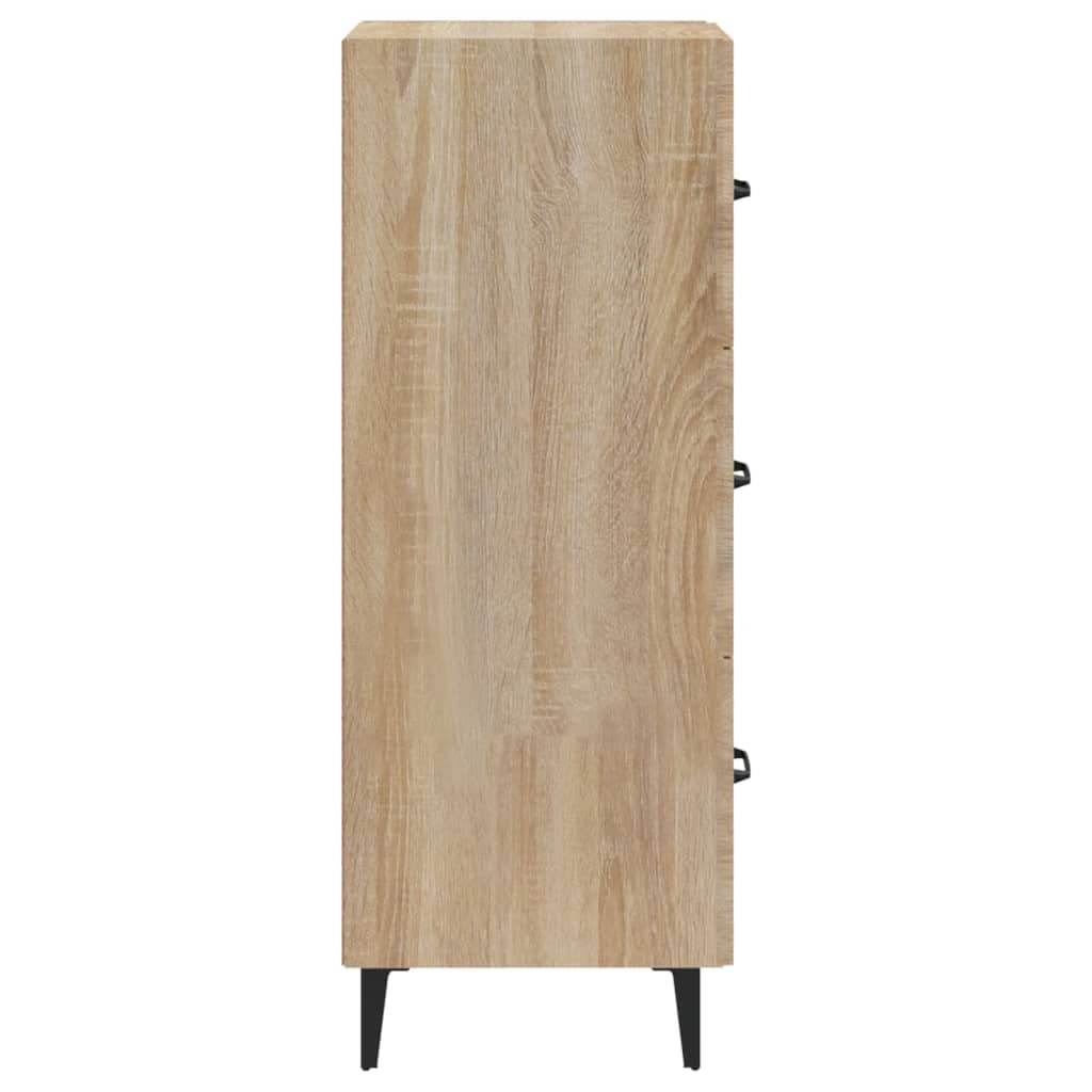 Aparador clásico con mucho espacio de almacenamiento, resistente placa superior para decoración y montaje en pared para mayor seguridad, elegante mueble para el salón de madera