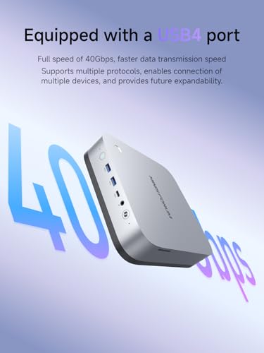 Image of MINISFORUM AI X1 Pro-470 Mini PC, AMD Ryzen AI 9 HX470 (12C /24T, up to 5.2 GHz), Radeon 890M, 4K Quad-Display, Dual 2,5G LAN, Wi-Fi 7, Bluetooth 5.4, OCuLink(NO RAM /SSD /OS)