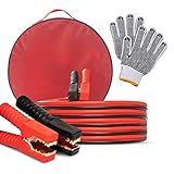 Kitgo Heavy Duty Jumper Cables,Cables Kit For Car SUV And Trucks With Gloves And Carrying Bag (4AWG
