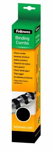 Fellowes Binding Combs Plastic Black 3/4 Inch 25 Pack (52509) #TOP1
