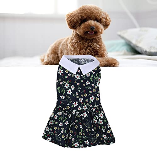 Vestido Floral para Cachorrinhos, Pulôver Leve Respirável Vestido para Cachorro para Primavera para