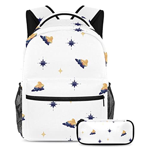 Sac à dos nuages et étoiles pour soulager le transport scolaire