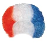 Adult Red White & Blue Afro Wig