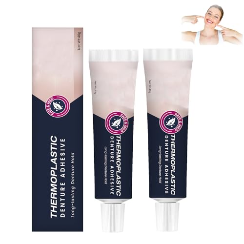 Thermoplastic Denture Adhesive, Ultra Max Hold Denture Adhesive, Long-Lasting Fixation, Can Last Up to 4 Days (2pcs)