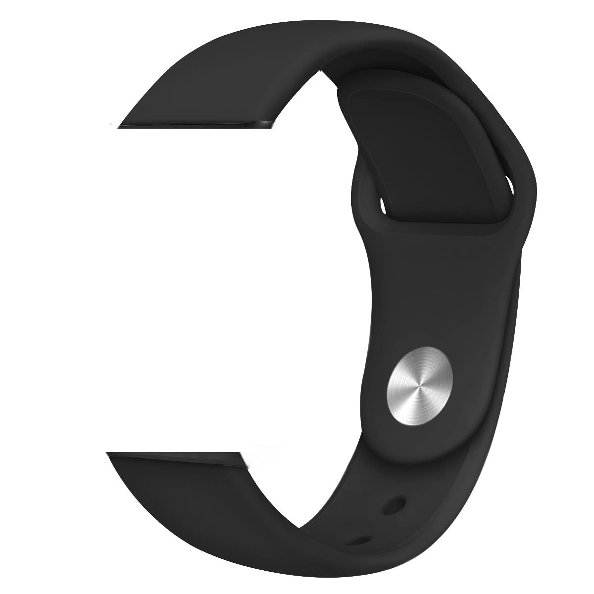 Evyune® Silicone 20mm sport Strap for Samsung Galaxy Watch 42mm /Galaxy Watch LTE 42mm / Galaxy Active Watch/ Active2 /Gear Sport (Watch Not Included) (Black,Large)