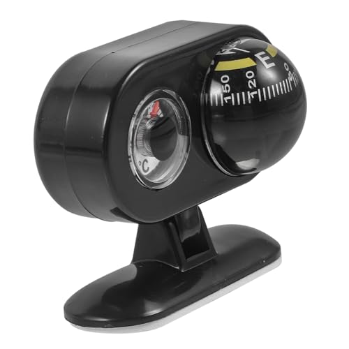 Bola Brújula para Coche Mikikit con Termómetro y Montaje Adhesivo en Tablero, Indicador de Dirección para Vehículos, Barcos, Camiones y Accesorios de Viaje al Aire Libre miniatura 1