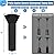 SIRUITON Patio Heater Covers with Zipper and Air Vent,Waterproof,Dustproof,Wind-Resistant,420D UV-Resistant,Snow-Resistant,Black,?2 Pack 89? Height x 33" Dome x 19" Base ?
