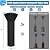 SIRUITON Patio Heater Covers with Zipper and Air Vent,Waterproof,Dustproof,Wind-Resistant,420D UV-Resistant,Snow-Resistant,Black,?2 Pack 89? Height x 33" Dome x 19" Base ?