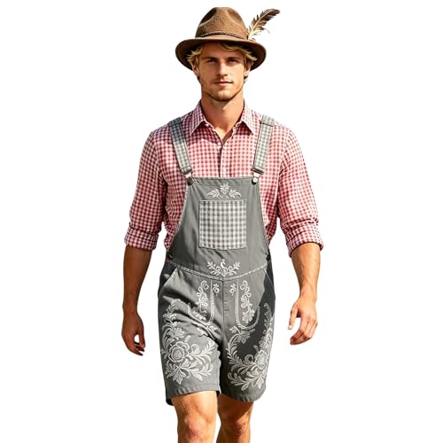 Pantalon traditionnel pour homme : tenue de la bière et pantalon court de fête bavaroise