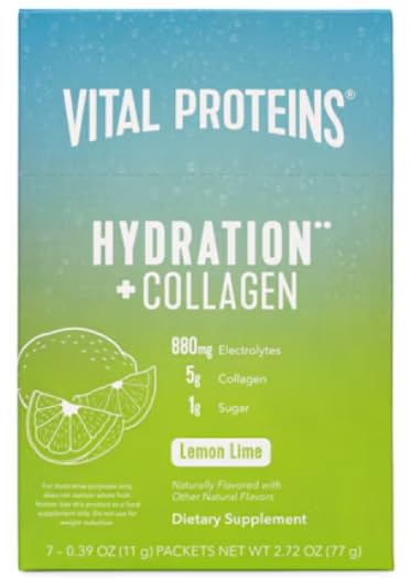 Vital Proteins, Hydration Collagen Lemon Lime, 0.39 Ounce, 7 Pack
