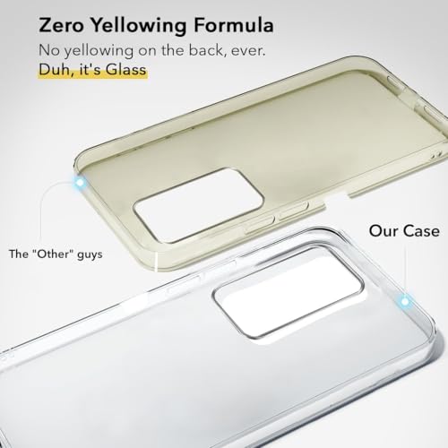 Image of Jkobi Lifetime Anti-Yellow Clear Back Cover Case for Oppo A3 Pro 5G (Sleek Hard Crystal | Shockproof and Camera Protection)