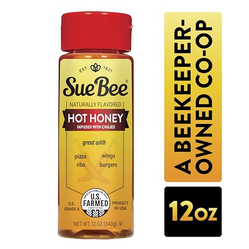 Miel Picante Sue Bee Natural Infundida con Chili 12 oz Pack 6 miniatura 2