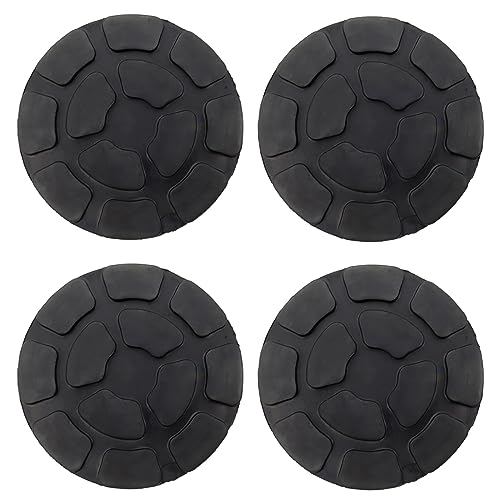 4 piezas de soporte de plataforma elevadora universal de goma, tacos de goma, revestimiento de elevador de gato, plato de goma, revestimiento de gato de goma, bloque de goma de accesorios, protege el