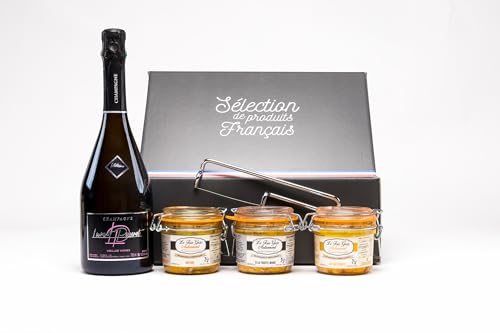 Relais Gourmet - Estuche Ametzondo: Foie Gras, Trufa Negra y Champán, 100% francés, sin conservantes