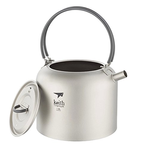 Keith Ti3907 bouilloire en titane 1,5 L idéale pour vos bivouacs en montagne