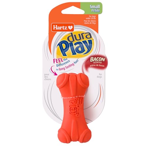 Hartz Dura Play Bacon Scented Bone Dog Toy - Small