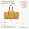 Made In Cookware | Griddle Utility Bag | Fits 2-Burner Carbon Steel Griddle | Removable Stain-Proof Interior | Luggage Grade Nylon | Camel Exterior and Olive Interior #4