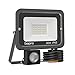 30W Faretti LED da Esterno con Sensore di Movimento, 3000LM Fari LED da Esterno Impermeabile IP65 Proiettore LED Faretto da Esterno Luce di Sicurezza 3000K Bianco Caldo per Cortile Giardino Garage