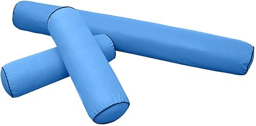 Miniatura 3 de *Solo funda* Funda de almohada estilo 6 para cuna de 50 x 8 pulgadas, ribete ribete de contraste AD102