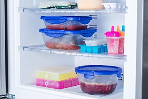 Pyrex Cook & Go Square Multi-Purpose Pan with Hermetic Lid, Transparent & Blue, 21 x 21 x 8 cm, 1.9 L