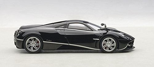 AUTOart 58209 1/43 - Pagani Huayra Black w/Silver Stripes miniatura 4