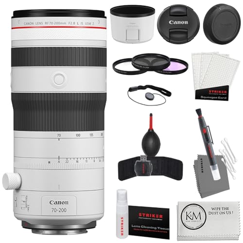 Canon RF 70-200mm f/2.8 L is USM Z Lens | White Bundle with Filter Set + Starter Kit + Cleaning Cloth (4 Items)