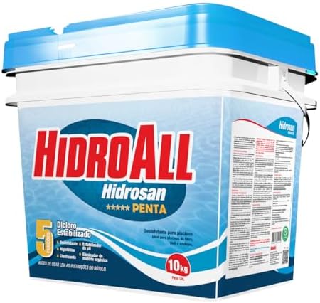 Balde cloro granulado Hidrosan Penta HidroAll - 10 kg