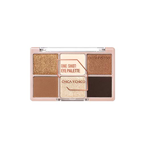 [CHICA Y CHICO] One shot eye palette series, mat, shimmer, glitter, vivid pigmentation, soft texture, long lasting, 9g (daybrown)