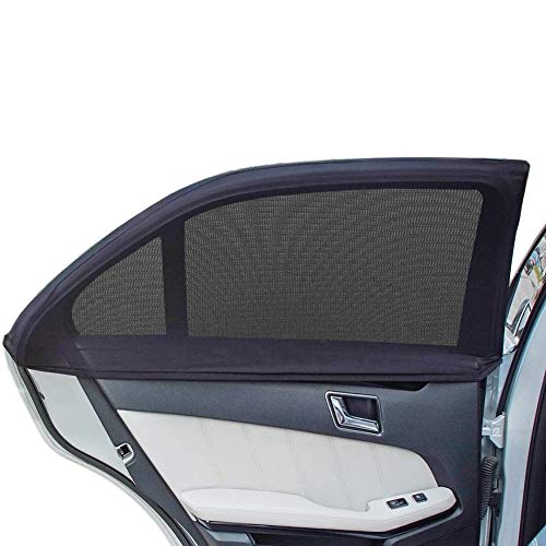 AUGOLA Car Rear Side Window Sunshades,Universal Car Rear Window Sun Shade,Breathable Mesh Ba
