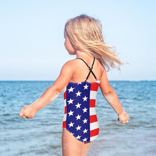 Girls One Piece Swimsuit Kid Beach Swimwear Cute Cross Shoulder Strap Bathing Suit4