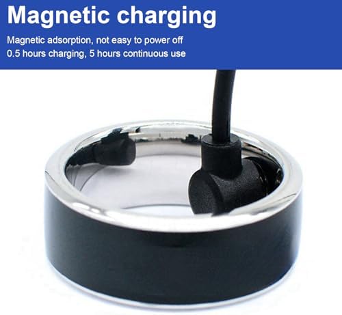 Yoidesu Smart Ring being charged magnetically