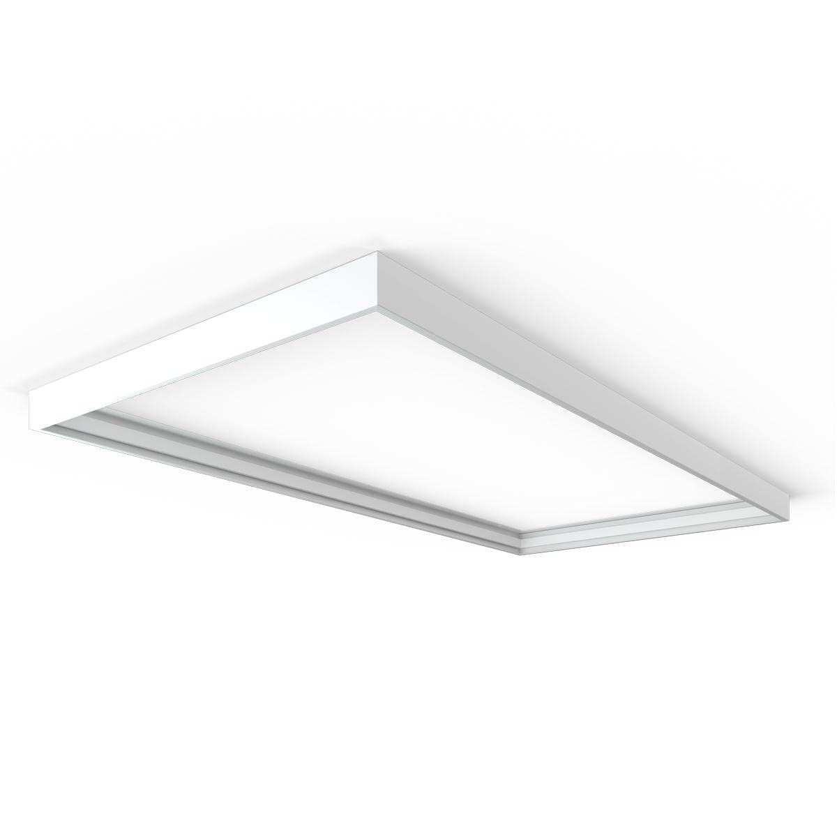 LongLife LED Panel Aufbaurahmen Click 120x60cm weiß Aufputz Montagerahmen