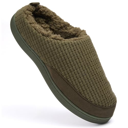 Fruit of the Loom Men's Fleece Waffle Clog - OLIVE - LARGE - image 5