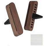 2 Stück Auto Diffuser,Auto Duft,Holz Auto Diffusor Für Ätherische Öle Mit 8 Pcs Nachfüllauflagen,Auto Diffuser Für Ätherische Öle,Auto Lufterfrischer,Auto Duft Innenraum,Für Mehr Fahrspaß Für Autos