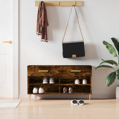 Banc à chaussures d'entrée meuble de rangement avec compartiment