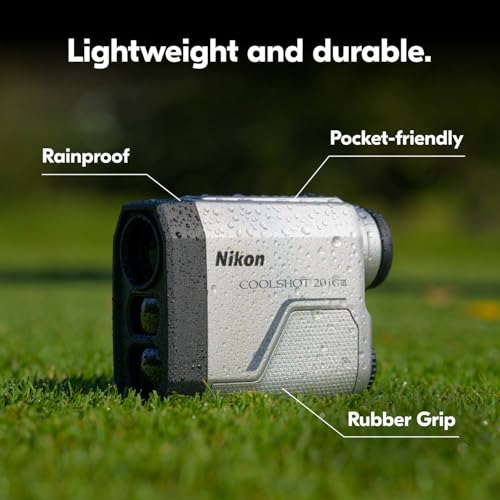 Nikon COOLSHOT 20i GIII Golf Laser Rangefinder - 6x20 Optics, 800-Yard Range, Rainproof Design, Lightweight, Compact Rangefinder with Slope Compensation, Locked On Quake - image 3