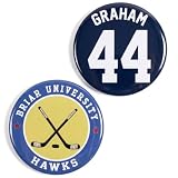 AICase for Off Campus Series Merch Inspired Round Button, for Briar U University Garrett Graham 44 Buttons Gifts Jersey Shirt Outfits Accessories Hockey Stuff Merchandise for Women Men Book Lovers