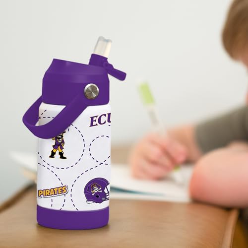Image of Logo Brands NCAA Mascot Stainless-Steel Kids Bottle -Soft Silicone Mouthpiece, Easy To Carry, Kid-Friendly Design- Great For School & On-The-Go