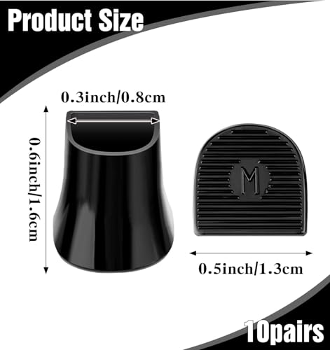 Image of Heel Caps for High Heels Grass, 10 Pairs Non-Slip Stiletto Heel Caps Covers for Grass, Gravel, Wetlands, Outdoor (2 Colors)