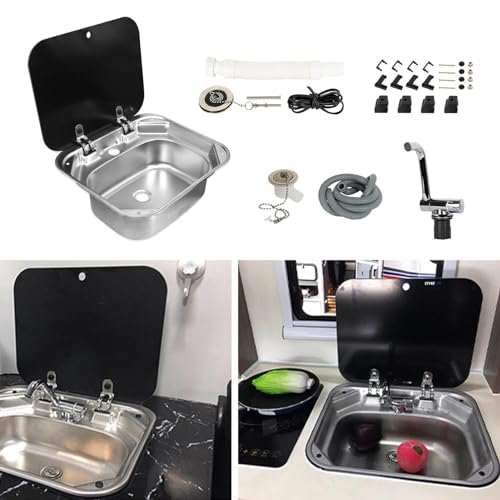 Évier pliable en acier inoxydable durable : l'accessoire compact pour caravane - 4