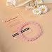 AD Beads Handmade Gemstone Stretch Elastic Bracelet Crystal Healing Reiki Nature's Beauty and Spiritual Essence Unisex (8mm, Rose Quartz)