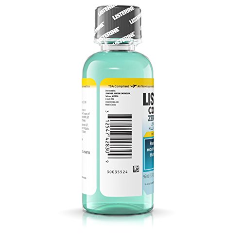 Listerine Antiseptic Zero Cavity Mouthwash, Clean Mint, 3.2 Ounce (Pack of 24) - image 8